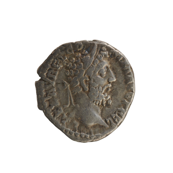 Denarius, Commodus (161–192; Roman emperor 177–192). Obverse: Emperor's head right, laurel wreath;