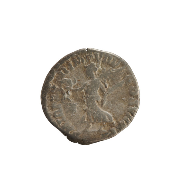 Denarius, Commodus (161–192; Roman emperor 177–192). Obverse: Emperor's head right, wearing a