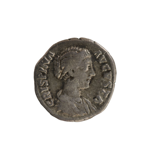 Denarius of Commodus (161–192) and Crispina (164–192?), Roman Empire, 178–191. Obverse: CRISPINA