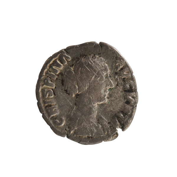 Denarius, Commodus (161–192), obverse: bust of Empress Crispina (164–192?) right, draped, hair in a