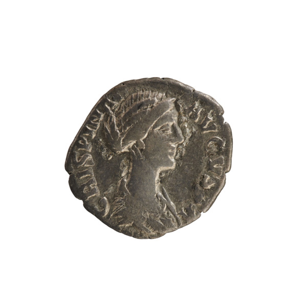 Denarius, Commodus (161–192; Roman emperor 177–192) and Crispina (164–192?; Roman empress 178–191).