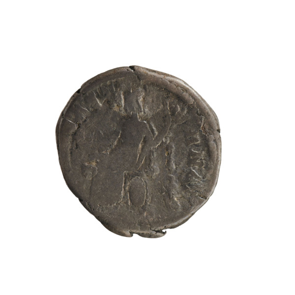 Denarius; issuer: Clodius Albinus (ca. 150–197; Roman emperor 193–197). Obverse: Head of Albinus