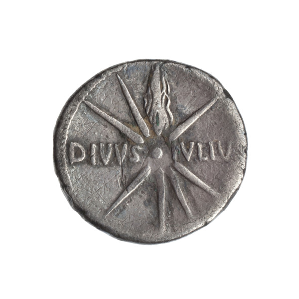 Denarius subaeratus, Octavian Augustus (63 BC–14 AD), ca. 19–18 BC. Obverse: CAESAR / AVGVSTVS —