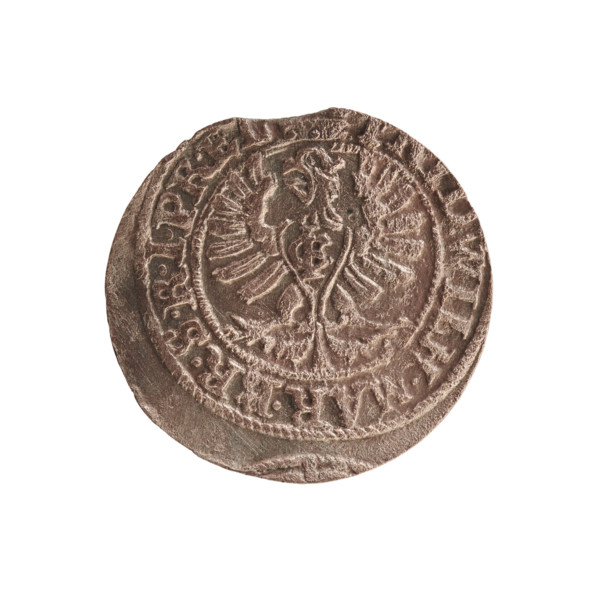 szelag; Melchior, Christoph (fl. 1646–1656); obverse: Prussian eagle with a monogram on its chest