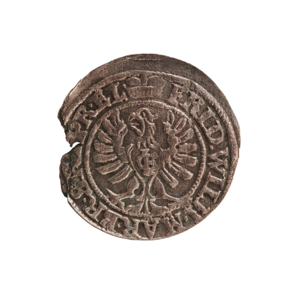 szelag; eagles; cross (iconographic); Frederick William I Hohenzollern (Great Elector of