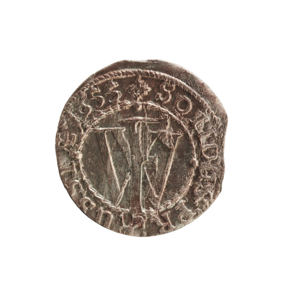 szelag, Melchior, Christoph (fl. 1646–1656); 1655. Obverse: Prussian eagle, on its chest a monogram