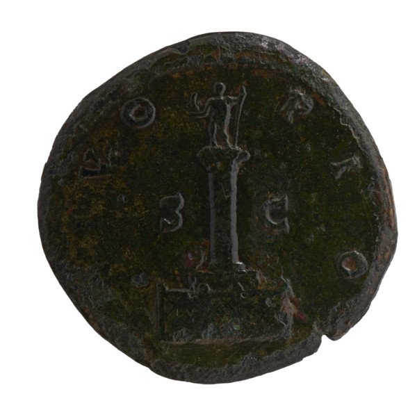 Sestertius, posthumous for Antoninus Pius (86–161; Roman emperor 138–161), issuers Lucius Verus