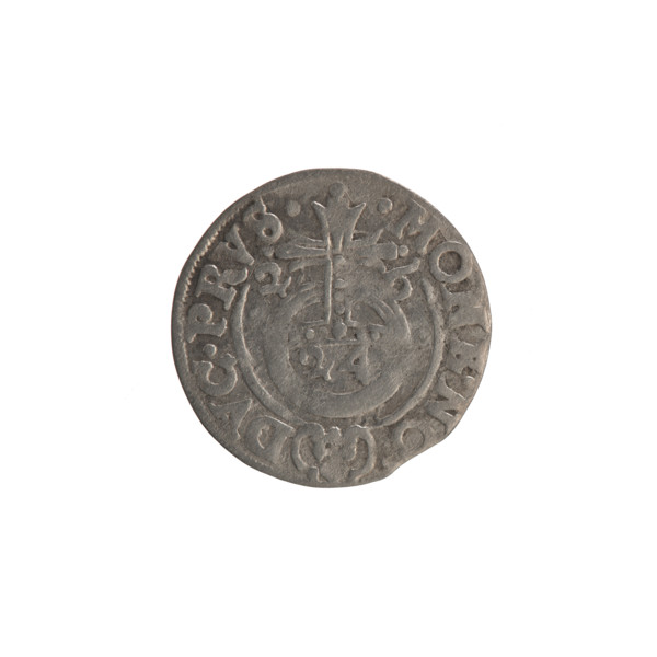 One-and-a-half coin, Ernest Pfahler; Wislica hoard; cross (iconographic); orb of rule