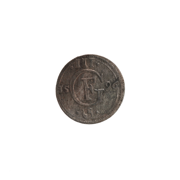 Obverse: In a beaded border a Prussian eagle, on its chest a crowned letter S. In the rim an