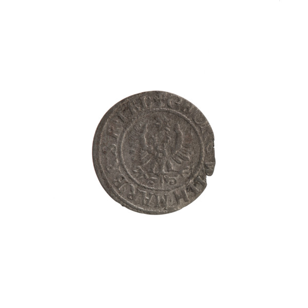 Szelag; Pfahler, Ernest; the Wislica hoard; obverse: Prussian eagle with crowned letter S on its