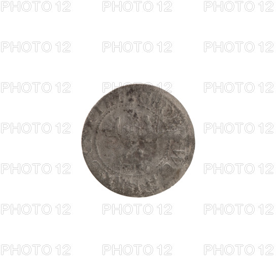 szelag by Pfahler, Ernest; the Wislica hoard (numism). Obverse: Prussian eagle with crowned letter