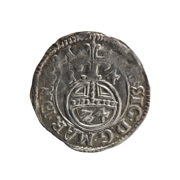 one and a half, Henryk Laffert (1612-1615), cross (iconographic), orb of rule (iconographic), coats