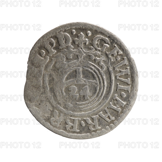 one and a half, Pfahler, Ernest, cross (iconographic), orb of rule (iconographic), George William