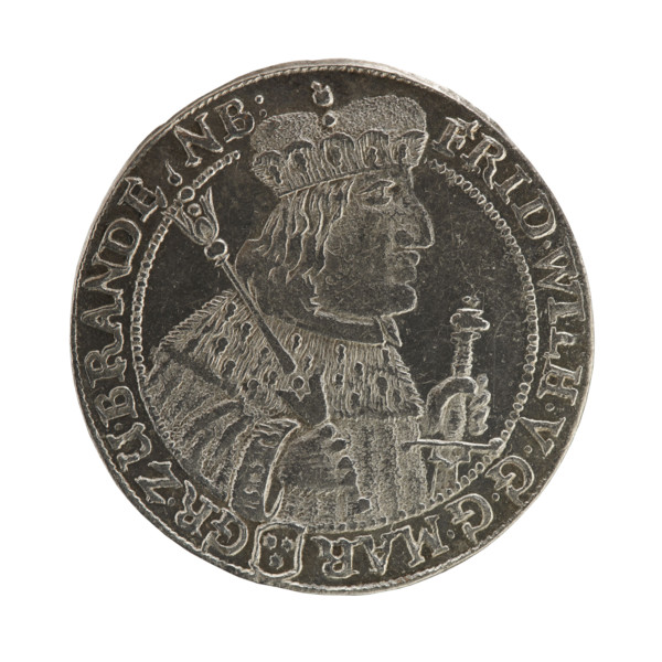 Noach Brettschneider, engraver; Jonasz Kazimierz Eulenburg, publisher. Coin, 1657, Ducal Prussia