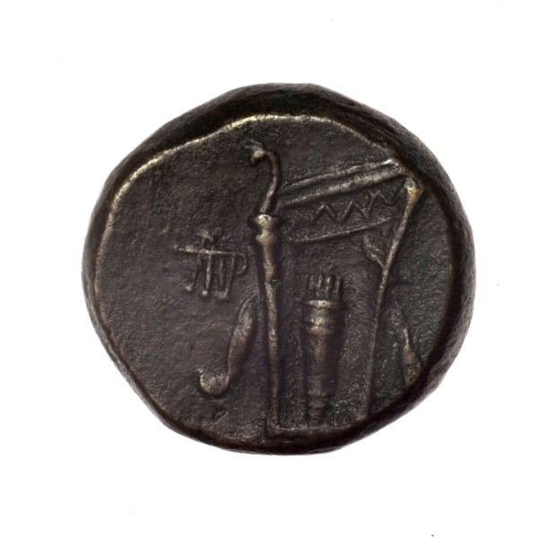 Bronze coin from Pantikapaion, end of 2nd–ca. half of 1st century BC (time of Mithridates VI