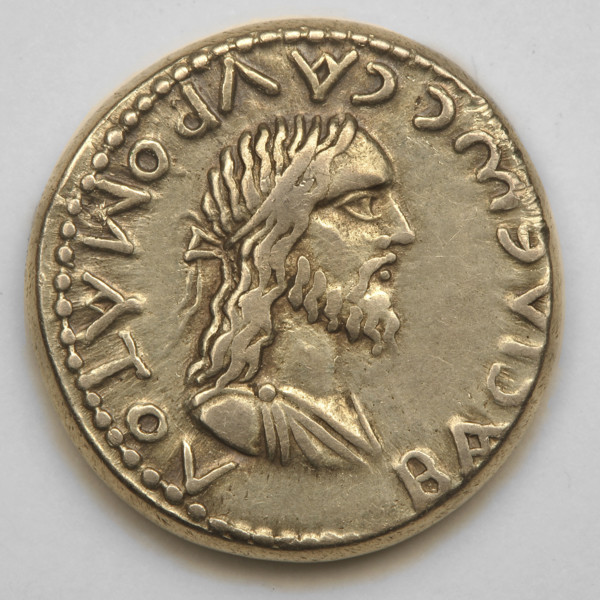 Electron stater, Sauromates II (172–211). Obverse: bust of Sauromates II in diadem and drapery