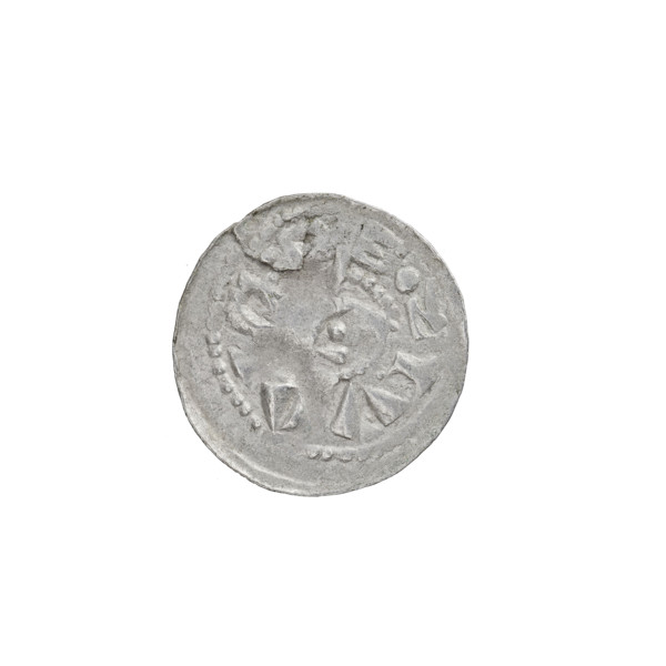 Denarius (princely type) of Boleslaw II the Bold (King of Poland; 1058–1079). Princely type with
