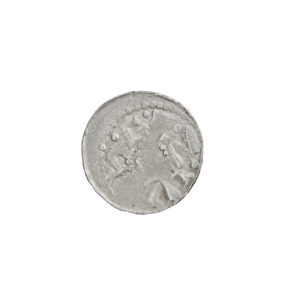 Denarius (princely type), Boleslaw II the Bold (King of Poland; reign 1058–1079). Obverse: head