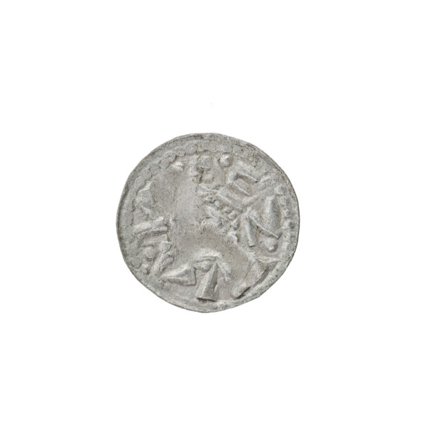 Denarius (princely type) of Boleslaw II the Bold (King of Poland, 1058–1079). Obverse: head to the
