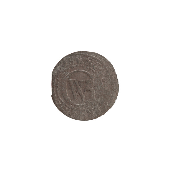 szelag; treasure; Pfahler, Ernest; Obv. Reverse illegible. Monogram composed of the letters GW. In