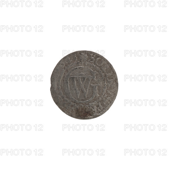 szelag; Obv. Prussian eagle, on its chest the crowned letter S; on the rim, between the rims, an
