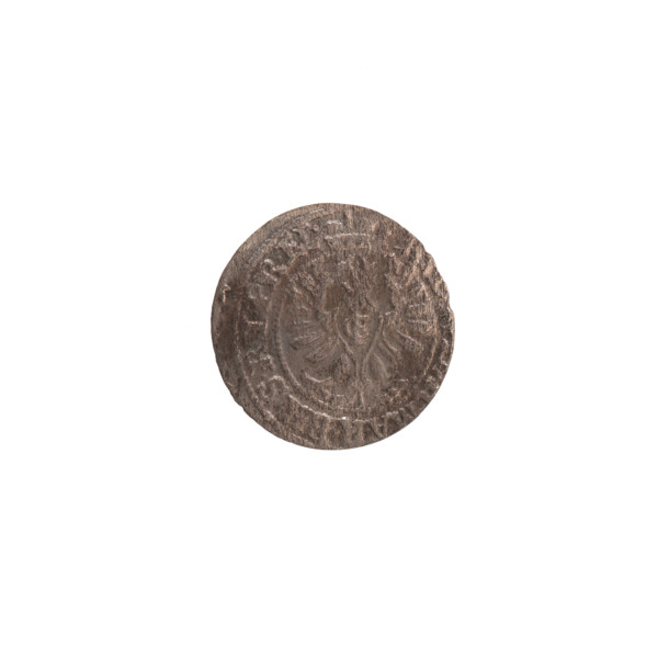 szelag; Obv.: Prussian eagle, on its chest a monogram composed of the letters IC. In the rim,