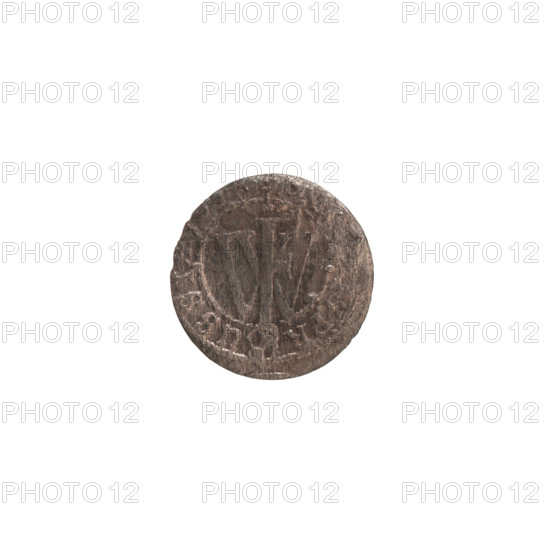 szelag; Obv.: Prussian eagle bearing on its chest a monogram composed of the letters IC; in the