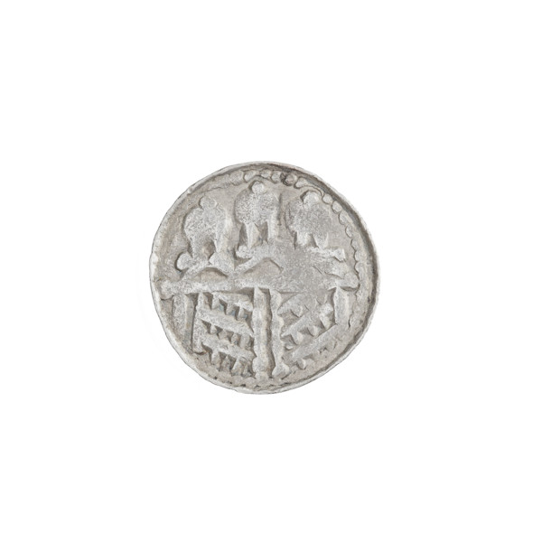 Denarius (royal type) of Boleslaw II the Bold (King of Poland; reign 1058–1079). Obverse: crowned