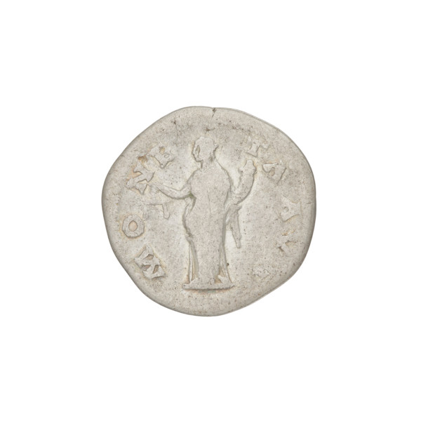 Denarius of Hadrian (76–138; Roman emperor 117–138). Obverse: HADRIANVS AVG COS III PP — head of