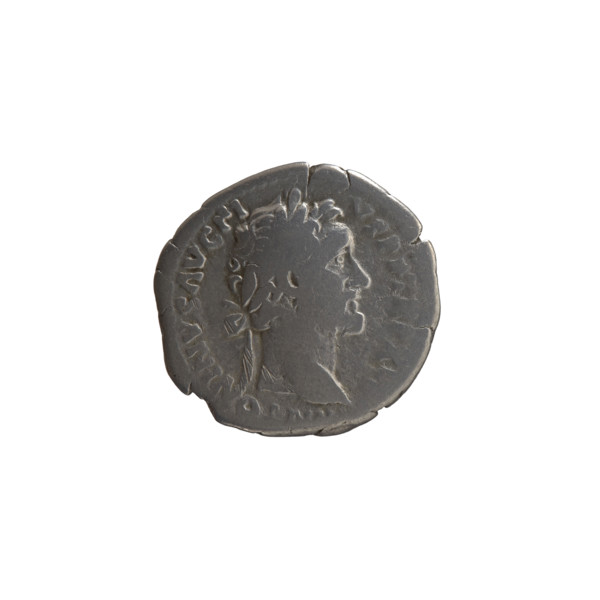 Denarius, Antoninus Pius (86–161; Roman emperor 138–161), issuer. Obverse: head of the emperor in a