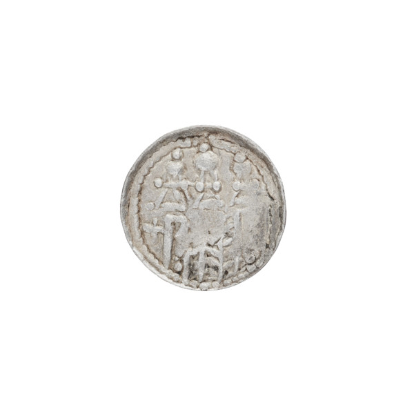 Denarius (royal type), Boleslaw II the Bold (King of Poland; reign 1058–1079). Obverse: crowned