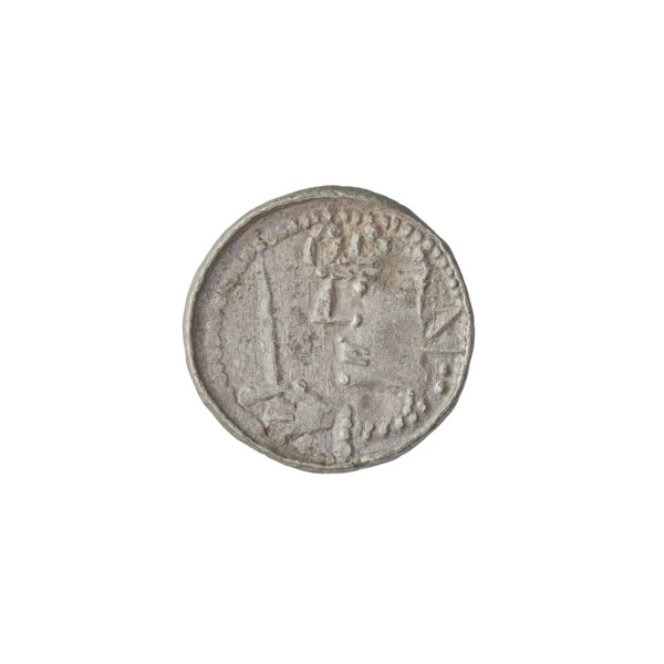 Denarius (royal type), Boleslaw II the Bold (king of Poland; 1058–1079). Obverse: Crowned bust of