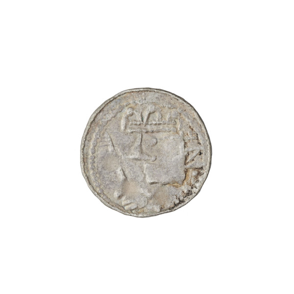 Denarius (royal type) of Boleslaw II the Bold (king of Poland; reigned 1058–1079). Obverse: crowned