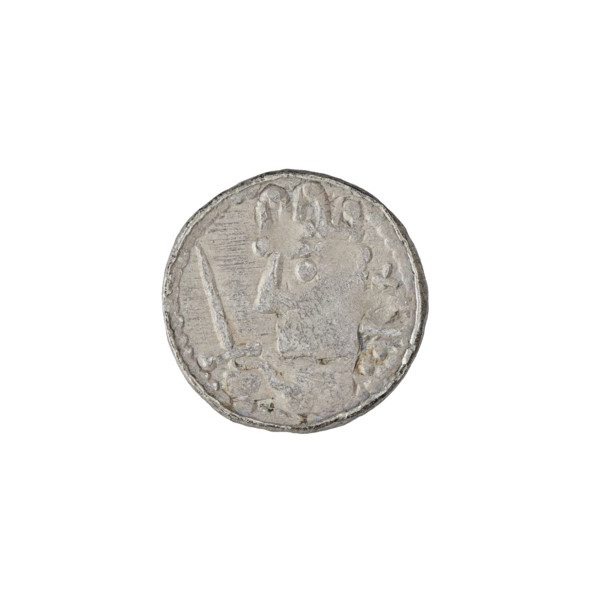 Denarius (royal type), Boleslaw II the Bold (king of Poland; r. 1058–1079); Obverse: crowned bust