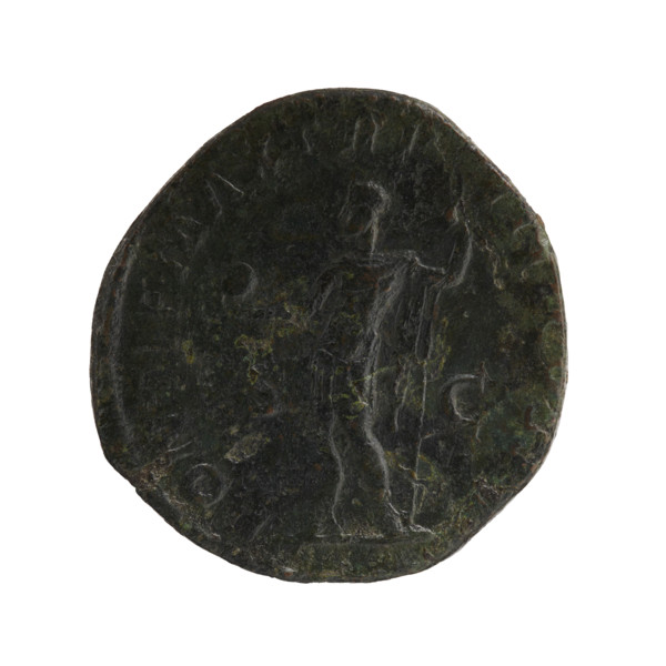 sestertius, standing emperor, Alexander Severus (Roman emperor; 222–235) – iconography, globes. Obv