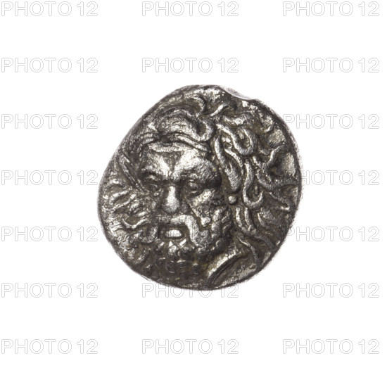 tetrobol, Pantikapaion, bull's head (iconographic), Satyr's head (iconographic), Black Sea, bulls,