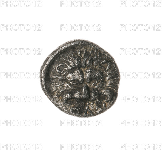 triobol, Pantikapaion, lion head (iconographic), Satyr's head (iconographic), Black Sea, Satyr