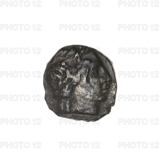 drachma, Pantikapaion, ears of corn, protoma of a griffin (iconographic), head of Apollo