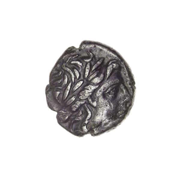 drachma, Pantikapaion, bow in a quiver (iconographic), head of Apollo (iconographic), Black Sea,