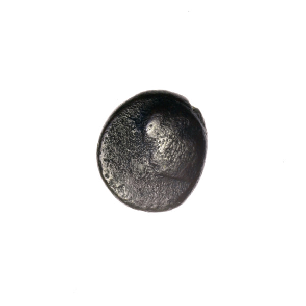 Bronze coin, Pantikapaion; obverse: head of Apollo to the right; reverse: bow in gorythos to the