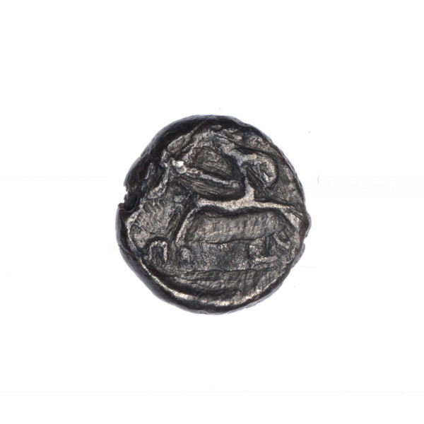 drachma, Pantikapaion, deer, head of Dionysus (iconographic), thyrsus (iconographic), Black Sea,