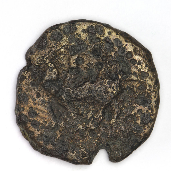 bronze coin, Chersonesos, Artemis kneeling, griffins, Artemis (mythology), Black Sea, Artemis with