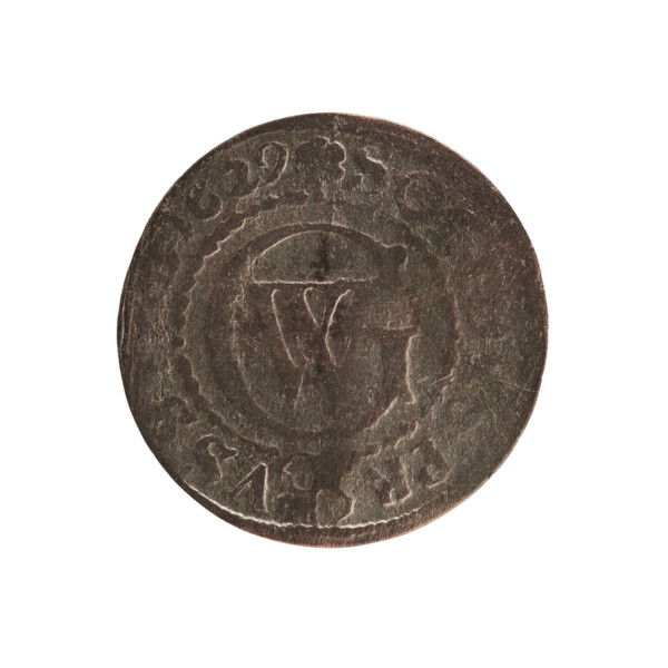 szelag; maker: Ernest Pfahler; material: coin; denomination: szelag; region: Ducal Prussia
