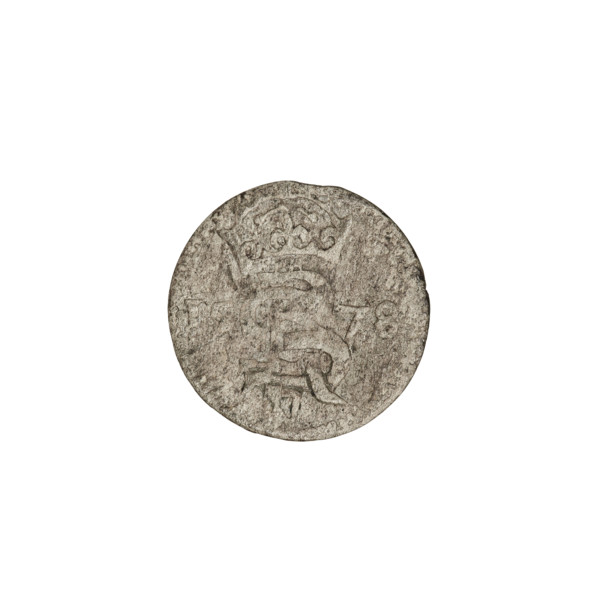 2 denarii, Gotard Kettler (Duke of Courland and Semigallia; 1561–1587), Kettlers (family). Obverse: