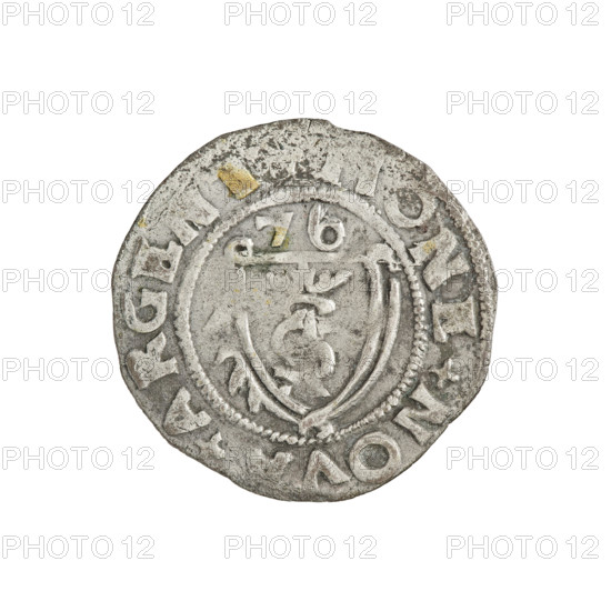 Szelag, Gotard Kettler (Duke of Courland and Semigallia; 1561–1587). Obverse: crowned monogram