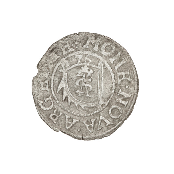 szelag, Gotard Kettler (Duke of Courland and Semigallia; 1561–1587); obverse: crowned monogram