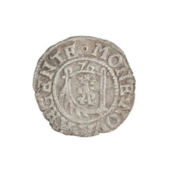szelag, Gotard Kettler (Duke of Courland and Semigallia; 1561–1587); obverse: crowned monogram