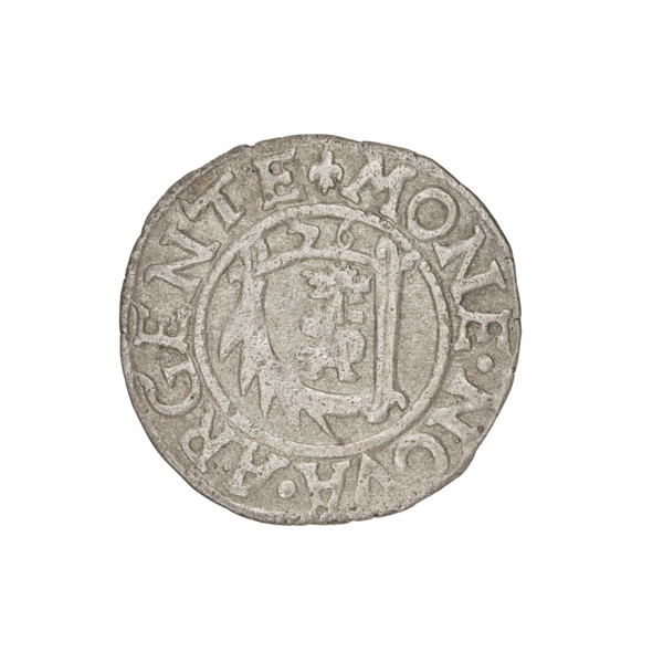 szelag, Gotard Kettler (Duke of Courland and Semigallia; 1561–1587); emblems and monogram under a