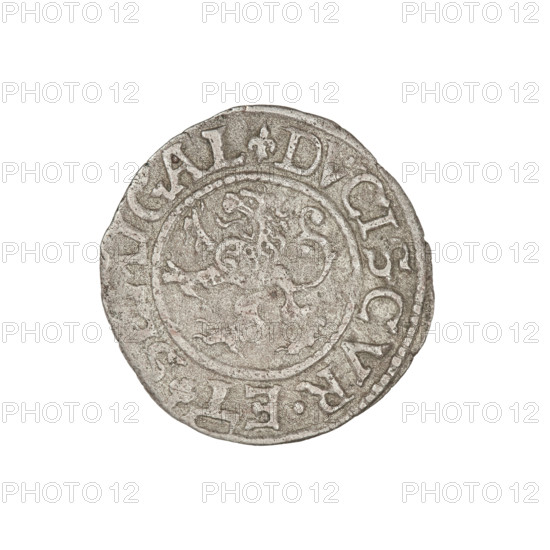 szelag, Gotard Kettler (Duke of Courland and Semigallia; 1561–1587); emblems; monogram under a
