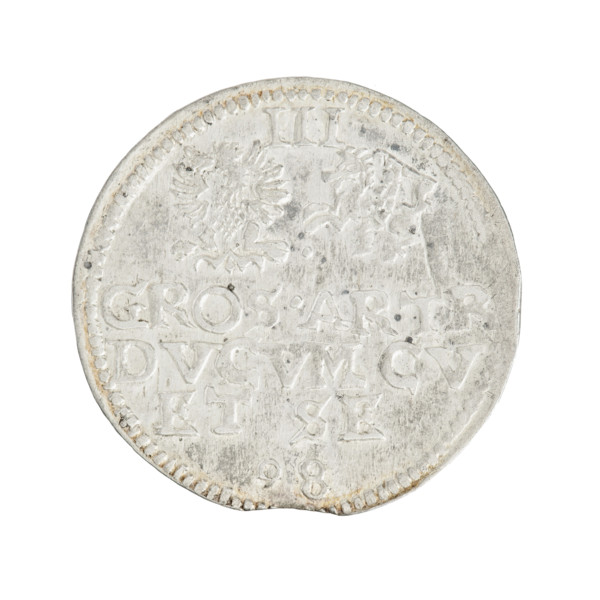Trojak (with a bust of Wilhelm Kettler). Obverse: in the border a male bust turned to the right
